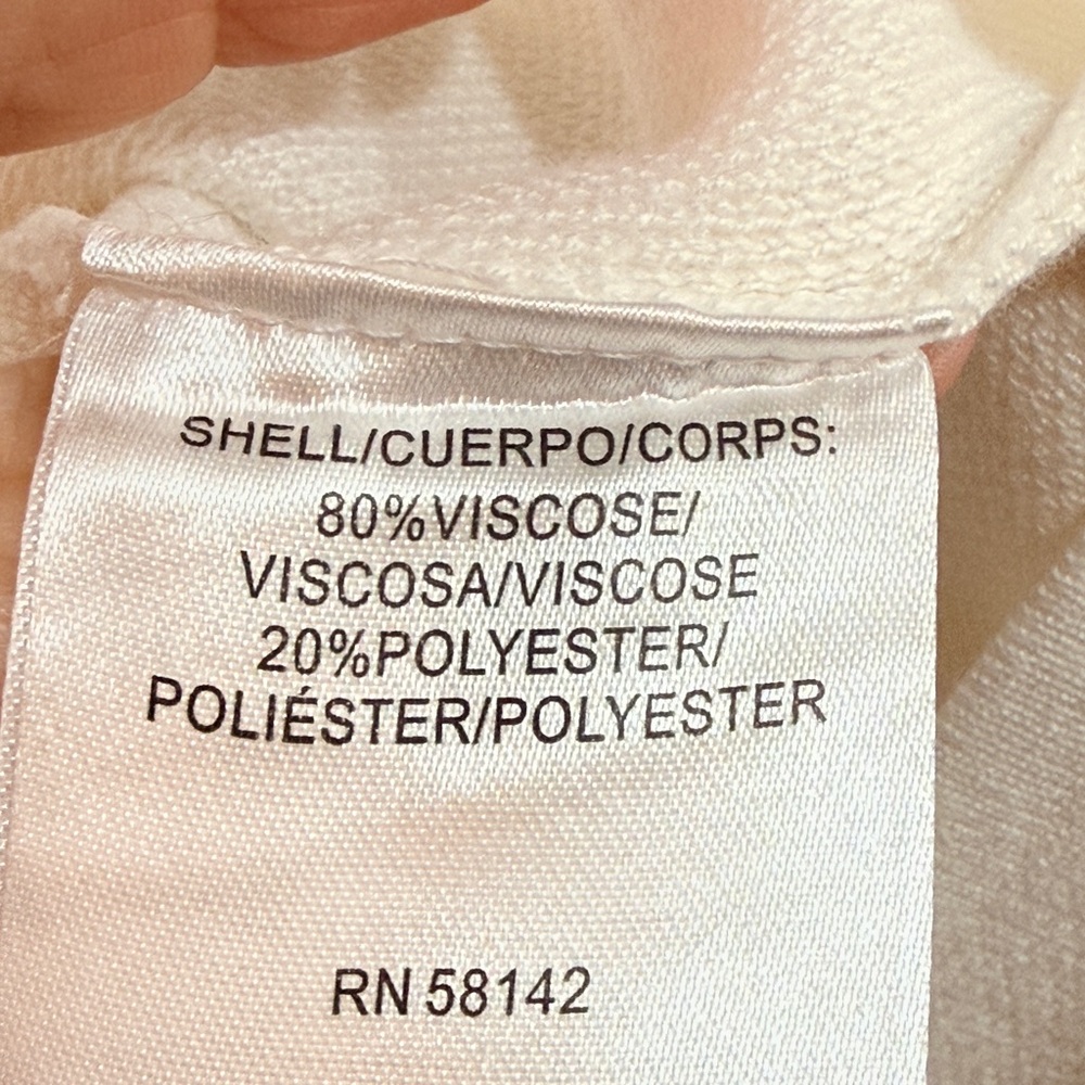 London Times NWT Elegant, white sweater dress with pearl bodice. Stunning Sz Med - Picture 11 of 15